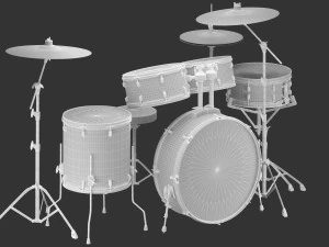 drums 3D Model