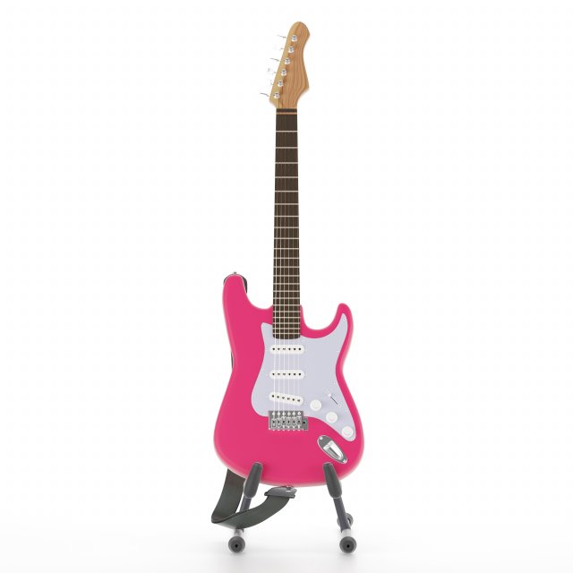 electric guitar Modelo 3D .c4d .max .obj .3ds .fbx .stl .blend 