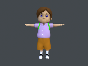 schoolboy 3D-Modell