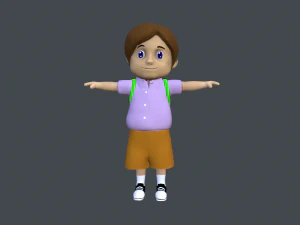 schoolboy 3D Model