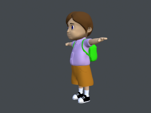 schoolboy 3D-Modell
