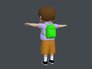 schoolboy 3D-Modell