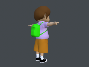 schoolboy 3D-Modell