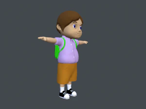 schoolboy 3D Model