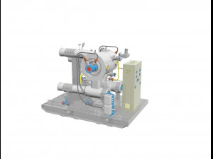 涡轮膨胀机 3D 模型