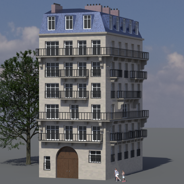 City House 001 Modelo 3D .c4d .max .obj .3ds .fbx .stl .blend 