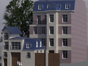 Casa de la ciudad 007 Modelo 3D