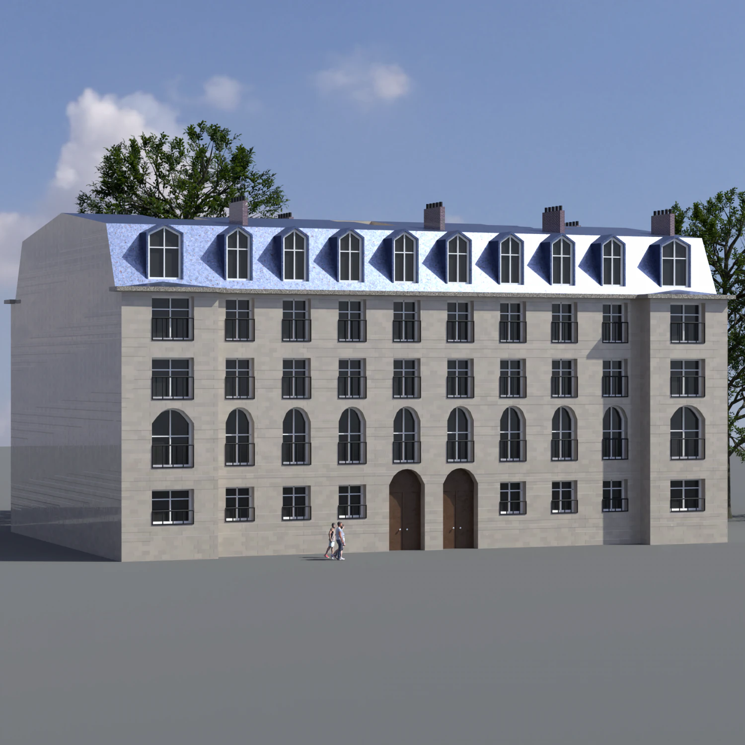 City House 010 3D Model .c4d .max .obj .3ds .fbx .stl .blend