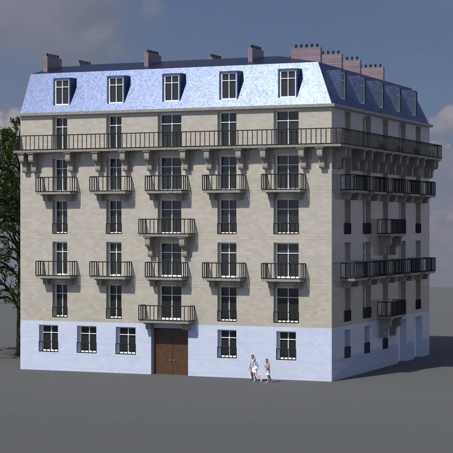 City House 013 3D Model .c4d .max .obj .3ds .fbx .stl .blend 