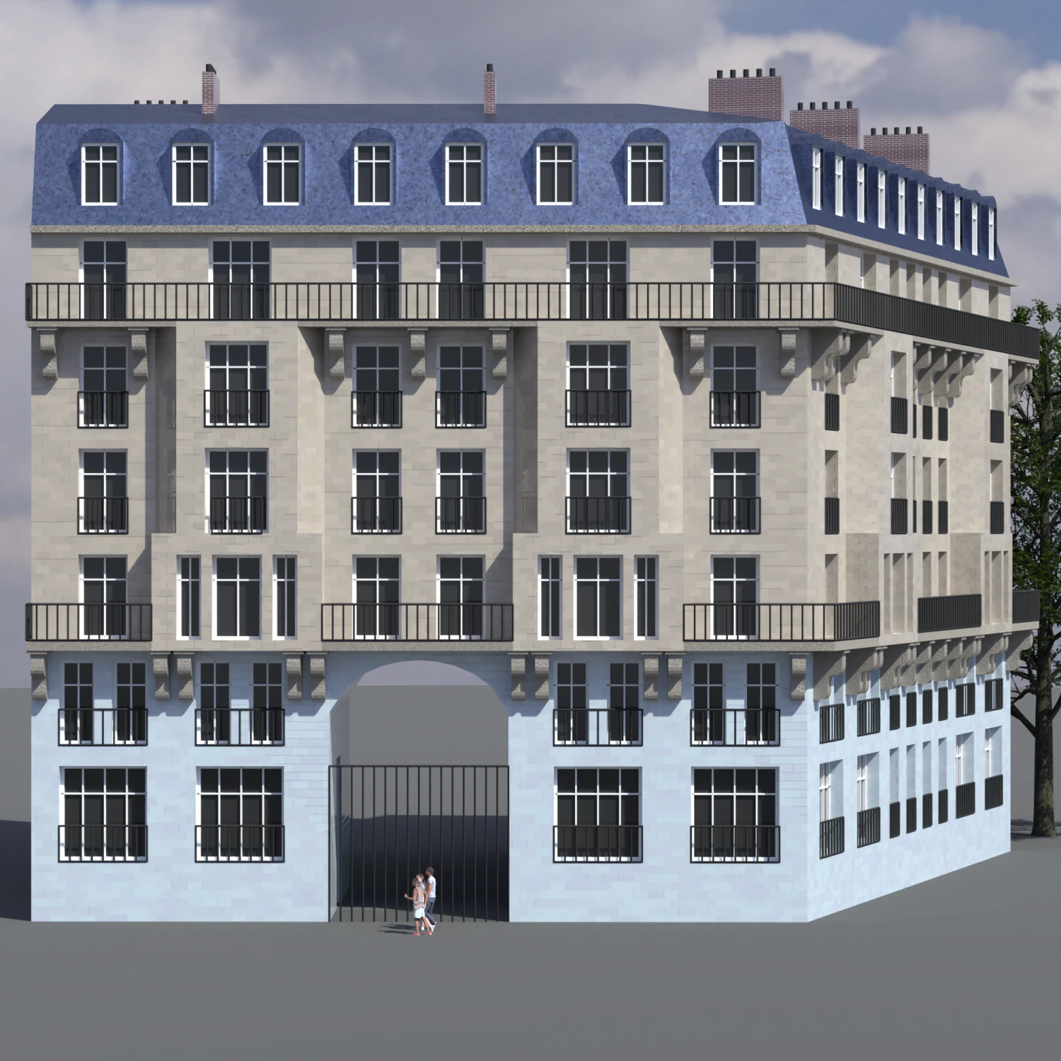 City House 016 3D Model .c4d .max .obj .3ds .fbx .stl .blend 