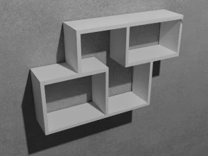 Boekenplank 3D Model