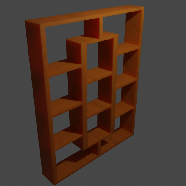Bookshelf Modelo 3D .c4d .max .obj .3ds .fbx .stl .blend 