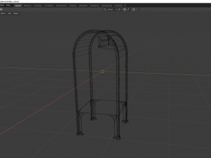 mailbox low poly Modelo 3D