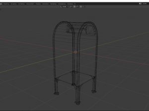 mailbox low poly Modelo 3D