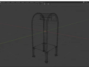 邮箱低聚 3D 模型
