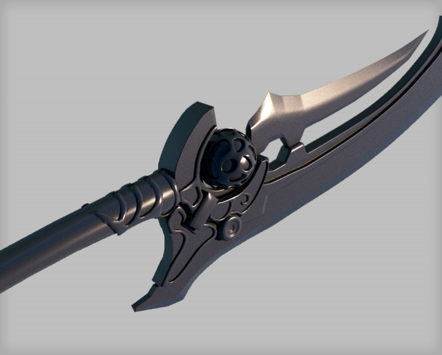 sci fi sword Modelo 3D .c4d .max .obj .3ds .fbx .stl .blend 