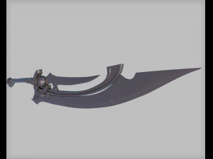 sci fi sword 3D Model