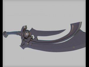 sci fi sword Modelo 3D