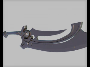 sci fi sword 3D Model