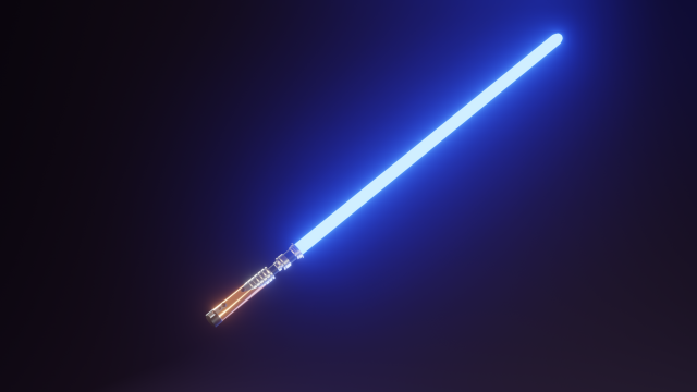 jedis lightsaber Model 3D .c4d .max .obj .3ds .fbx .stl .blend 