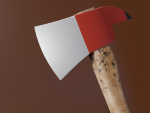 the fire axe Modello 3D
