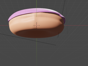 strawberry donut Modelo 3D