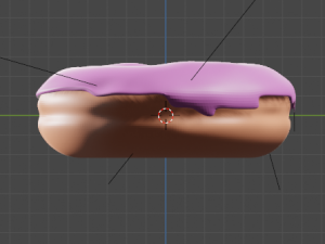 strawberry donut Modelo 3D