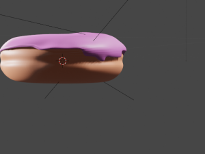 strawberry donut Modelo 3D