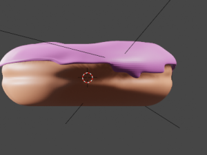 strawberry donut Modelo 3D