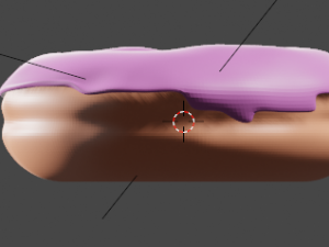 strawberry donut Modelo 3D