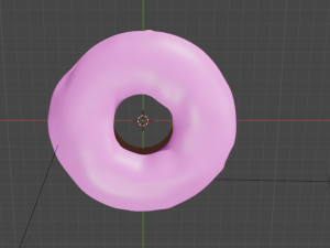 strawberry donut Modelo 3D