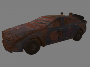 grunge car 3D Model