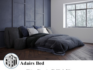 adairs bed n01 3D Model