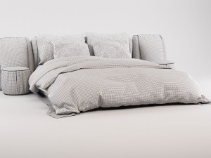 adairs bed n01 Modèle 3D