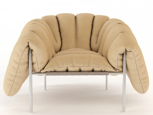 puffy lounge chair 3D 모델