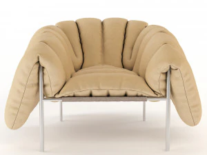 puffy lounge chair 3D Model