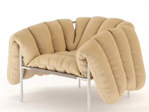 puffy lounge chair 3D Model