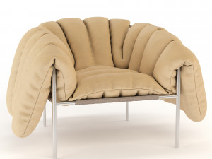 puffy lounge chair 3D 모델