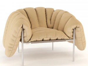 puffy lounge chair 3D Model