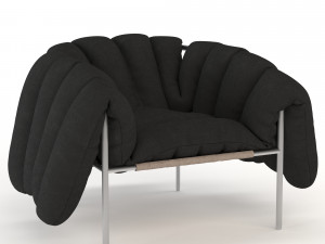 puffy lounge chair 3D 모델