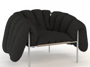 puffy lounge chair 3D Model