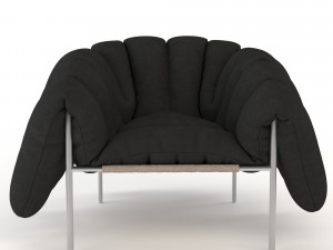 puffy lounge chair 3D 모델