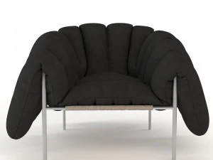 puffy lounge chair 3D Model