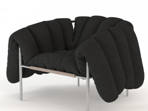 puffy lounge chair 3D 모델
