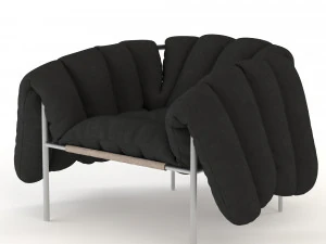 puffy lounge chair 3D Model