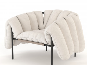 puffy lounge chair 3D 모델
