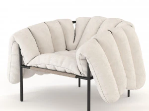 puffy lounge chair 3D Model