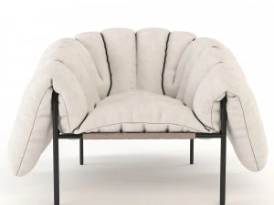 puffy lounge chair 3D Model