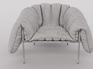 puffy lounge chair 3D 모델