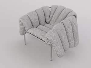 puffy lounge chair 3D 모델